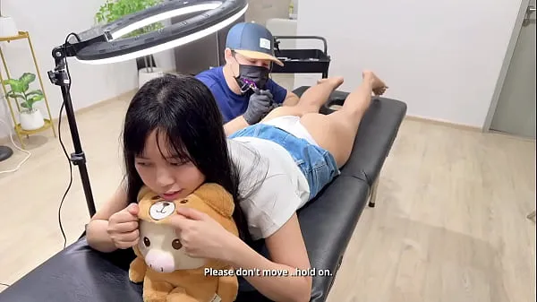 Horny Cute Girl Seduces Ink-Stained Tattoo Artist