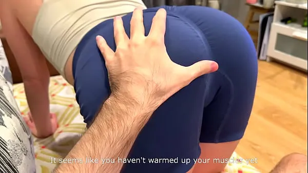 Stretching Sis Tease: Total Body Domination & Titty Cum Shot
